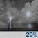 Tonight: Isolated showers and thunderstorms. Partly cloudy, with a low around 75. Heat index values as high as 103. West wind 6 to 12 mph. Chance of precipitation is 20%. Tonight: Isolated Showers And Thunderstorms