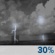 Friday Night: Scattered showers and thunderstorms. Mostly cloudy, with a low around 75. Heat index values as high as 98. West wind 6 to 10 mph, with gusts as high as 21 mph. Chance of precipitation is 30%. Friday Night: Scattered Showers And Thunderstorms