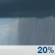 Wednesday: A slight chance of rain showers between 10am and 1pm. Mostly sunny, with a high near 89. Northwest wind around 13 mph, with gusts as high as 26 mph. Chance of precipitation is 20%. New rainfall amounts less than a tenth of an inch possible. Wednesday: Slight Chance Rain Showers