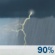 This Afternoon: Patchy fog and showers and thunderstorms. Cloudy, with a high near 57. Northeast wind around 16 mph, with gusts as high as 36 mph. Chance of precipitation is 90%. New rainfall amounts between a quarter and half of an inch possible. This Afternoon: Patchy Fog